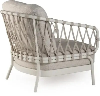 Tierra Outdoor lounge tuinstoel natal crème white - afbeelding 2