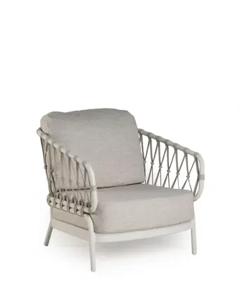 Tierra Outdoor lounge tuinstoel natal crème white - afbeelding 1
