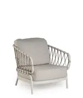 Tierra Outdoor lounge tuinstoel natal crème white - afbeelding 1