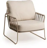Tierra Outdoor lounge tuinstoel rivera champagne - afbeelding 1