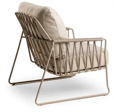 Tierra Outdoor lounge tuinstoel rivera champagne - afbeelding 2