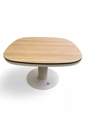 Tierra Outdoor lounge tuintafel cabo bergamo trespa 60.5x60.5x38cm crème white - afbeelding 1
