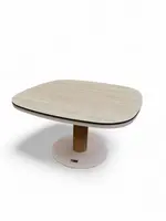 Tierra Outdoor lounge tuintafel cabo travertin trespa 70.5x70.5x43cm crème white - afbeelding 2