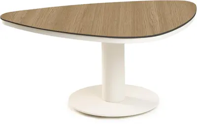 Tierra Outdoor lounge tuintafel coco graphite trespa 91x64.5x43cm crème white - afbeelding 1
