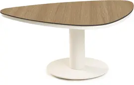 Tierra Outdoor lounge tuintafel coco graphite trespa 91x64.5x43cm crème white - afbeelding 1