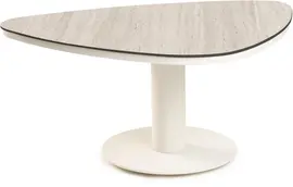 Tierra Outdoor lounge tuintafel coco travertin trespa 91x64.5x37cm crème white - afbeelding 1