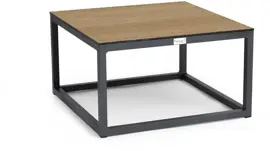 Tierra Outdoor lounge tuintafel rio bergamo trespa 60x60x35cm charcoal - afbeelding 1