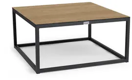 Tierra Outdoor lounge tuintafel rio bergamo trespa 80x80x40cm charcoal - afbeelding 1