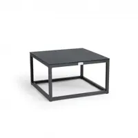 Tierra Outdoor lounge tuintafel rio graphite trespa 60x60x35cm charcoal - afbeelding 1
