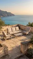 Tierra Outdoor lounge tuintafel sevilla 105x60x45cm champagne - afbeelding 2