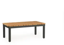 Tierra Outdoor lounge tuintafel sola teak 76x40x30cm charcoal - afbeelding 1