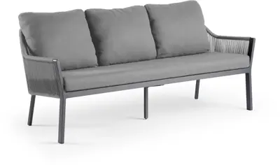 Tierra Outdoor loungebank liv 3-zits charcoal - afbeelding 1