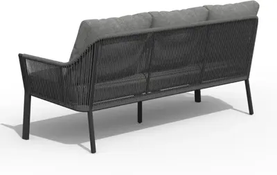 Tierra Outdoor loungebank liv 3-zits charcoal - afbeelding 2