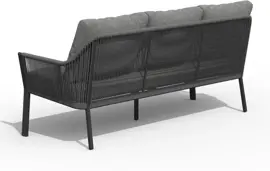Tierra Outdoor loungebank liv 3-zits charcoal - afbeelding 2