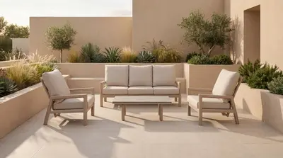 Tierra Outdoor loungebank sevilla champagne - afbeelding 4