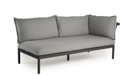 Tierra Outdoor loungebank sola 2-zits charcoal - afbeelding 1