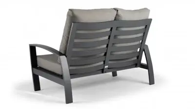 Tierra Outdoor loungebank valencia 2-zits charcoal - afbeelding 2