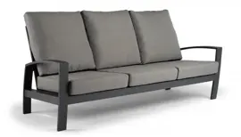 Tierra Outdoor loungebank valencia 3-zits charcoal - afbeelding 1