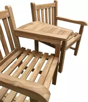 Tierra Outdoor love seat chair 171cm teak - afbeelding 2