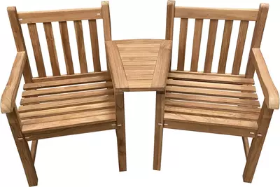 Tierra Outdoor love seat chair 171cm teak - afbeelding 1