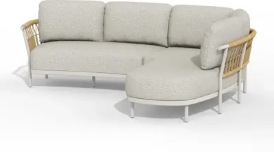Tierra Outdoor organische hoekset fresca left crème white - afbeelding 1