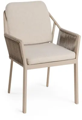 Tierra Outdoor stapelbare dining tuinstoel liv champagne - afbeelding 1
