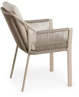 Tierra Outdoor stapelbare dining tuinstoel liv champagne - afbeelding 2