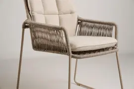 Tierra Outdoor stapelbare dining tuinstoel rivera champagne - afbeelding 3