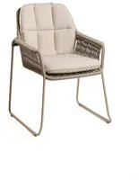 Tierra Outdoor stapelbare dining tuinstoel rivera champagne - afbeelding 1