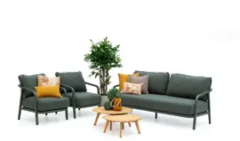 Tierra Outdoor stoel-bank loungeset pep 3-zits dark green - afbeelding 3