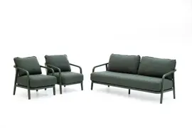 Tierra Outdoor stoel-bank loungeset pep 3-zits dark green - afbeelding 2
