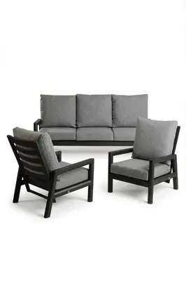 Tierra Outdoor stoel-bank loungeset sevilla mountain grey - afbeelding 3