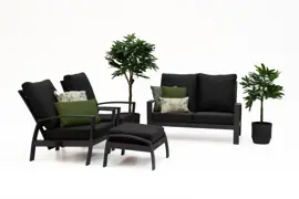 Tierra Outdoor stoel-bank loungeset valencia 2-zits black kopen?