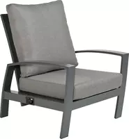 Tierra Outdoor stoel-bank loungeset valencia 2-zits charcoal - afbeelding 7