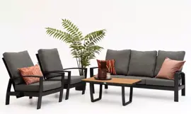 Tierra Outdoor stoel-bank loungeset valencia 3-zits charcoal kopen?