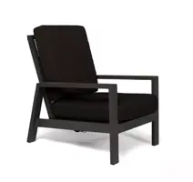 Tierra Outdoor verstelbare lounge tuinstoel queens black - afbeelding 1