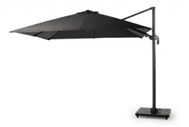 Tierra Outdoor zweefparasol banus 300x300cm charcoal - afbeelding 1