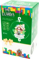 Tiny Winter kerstbal bouwset sneeuwhuis multi  kopen?