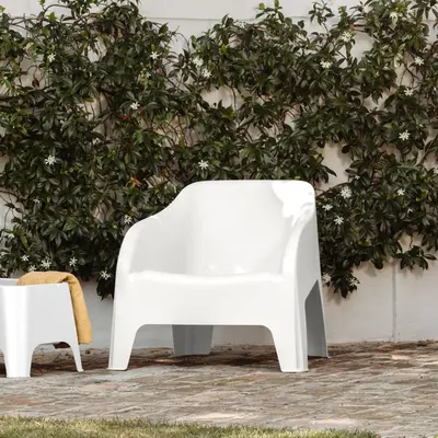 Toomax stapelbare lounge tuinstoel petra wit - afbeelding 2