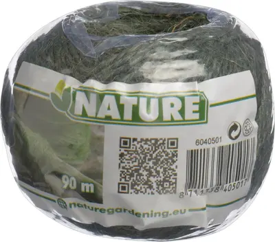 Touw jute l90m groen - afbeelding 1