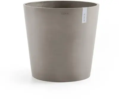 TPC ECOPOTS bloempot Amsterdam Ø60x49cm taupe - afbeelding 1