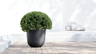 TPC ECOPOTS bloempot Oslo Ø65cm Donkergrijs - afbeelding 4