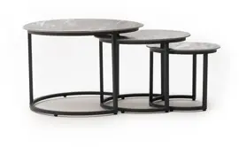 Trestino bijzettafel set louvre charcoal - afbeelding 1