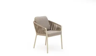 Trestino dining tuinstoel caudry latte - afbeelding 1