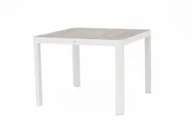 Trestino dining tuintafel gironde 100x100x74.5cm wit - afbeelding 1