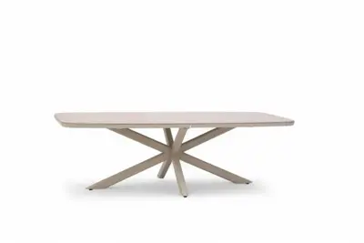 Trestino dining tuintafel valence 240x110x74cm latte - afbeelding 1