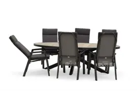 Trestino diningset amiens frazer antraciet - afbeelding 2