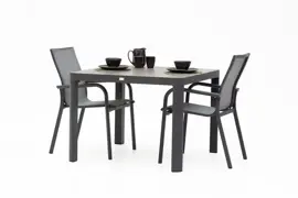 Trestino diningset gironde 100 dining antraciet - afbeelding 1