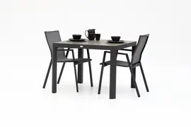 Trestino diningset gironde 100 nancy antraciet - afbeelding 1