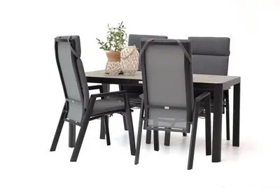 Trestino diningset gironde 161 frazer antraciet - afbeelding 1